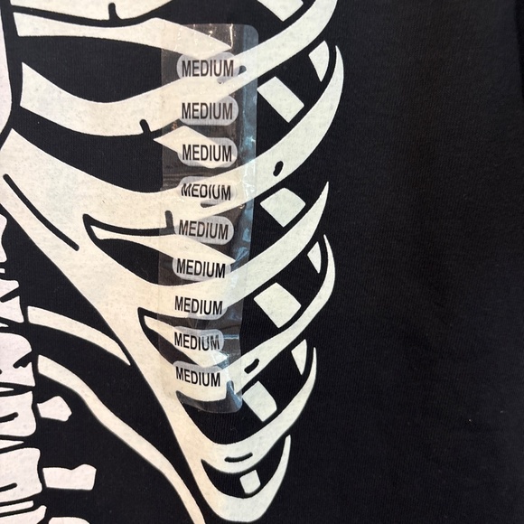 Vintage Glow in the dark skeleton tshirt men’s medium - Picture 2 of 5